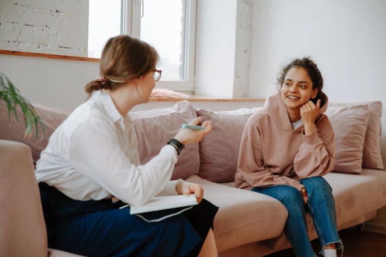 Sydney woman in a psychology session